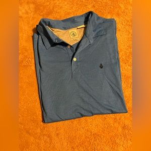 Men’s polo shirt, xxl, bluish grey.